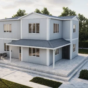 Dublex Prefabrik Ev 142m2 render